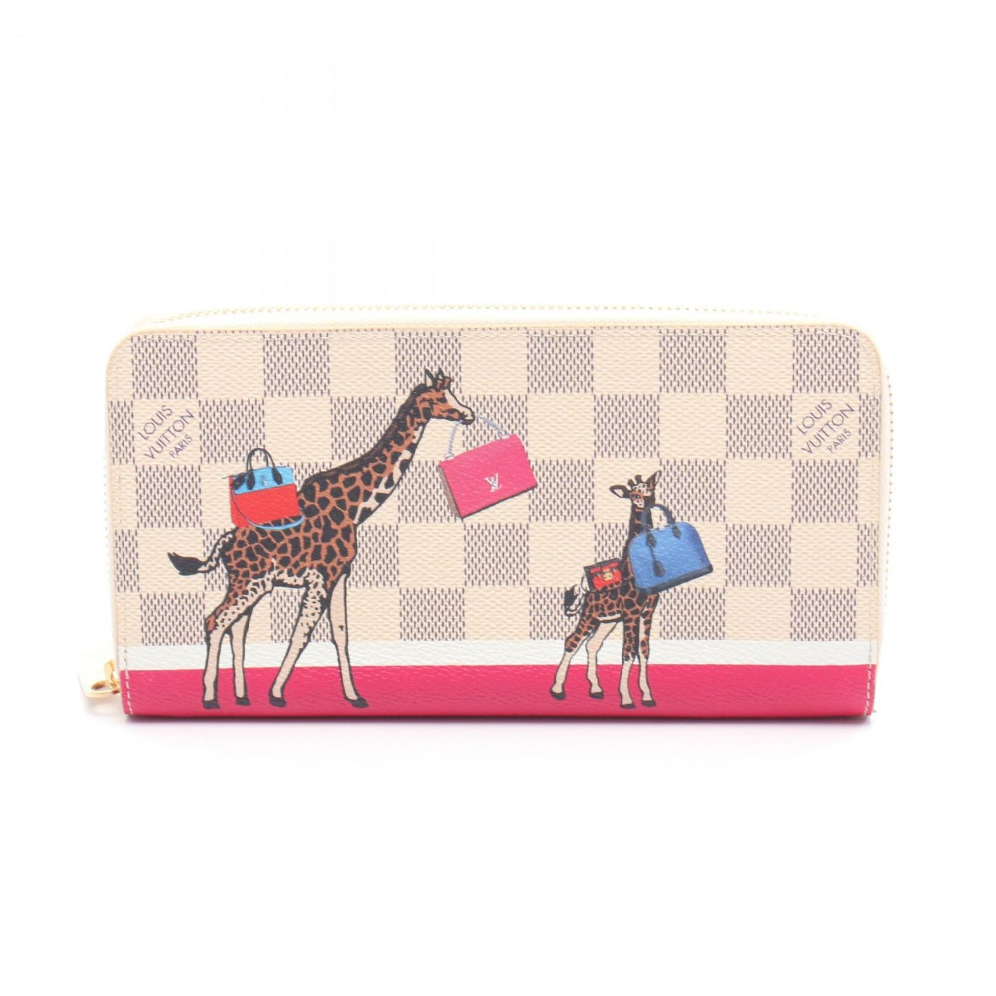 Louis Vuitton Multicolor Multi-Color White Pvc Damier Azur Long Wallet (Bi-Fold) (Pre-Owned)