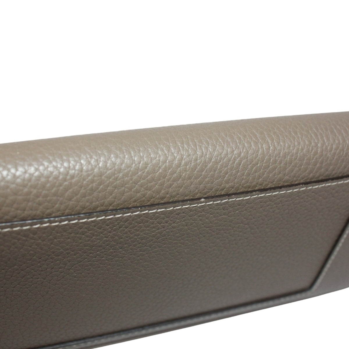 Celine Grayish Yellow Leather Long Wallet (Bi-Fold) (Pre-Owned)