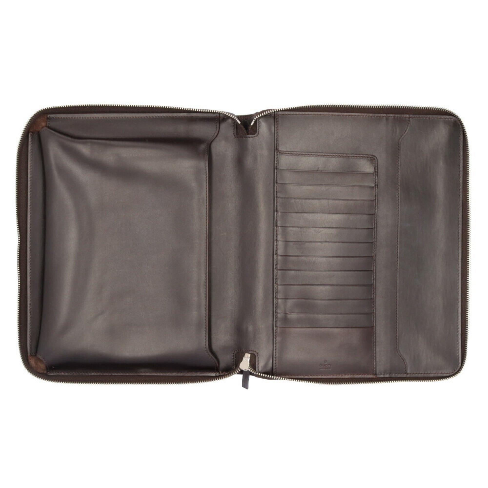 Gucci Diamante Brown Leather Handbag (Pre-Owned)