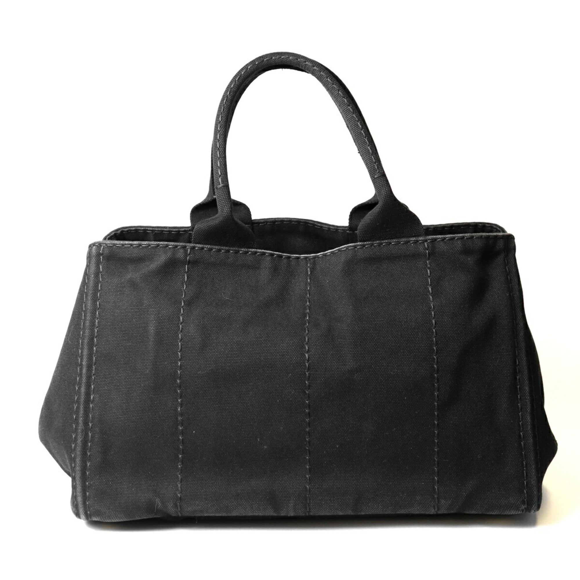 Prada Black Canvas Tote Bag (Pre-Owned)