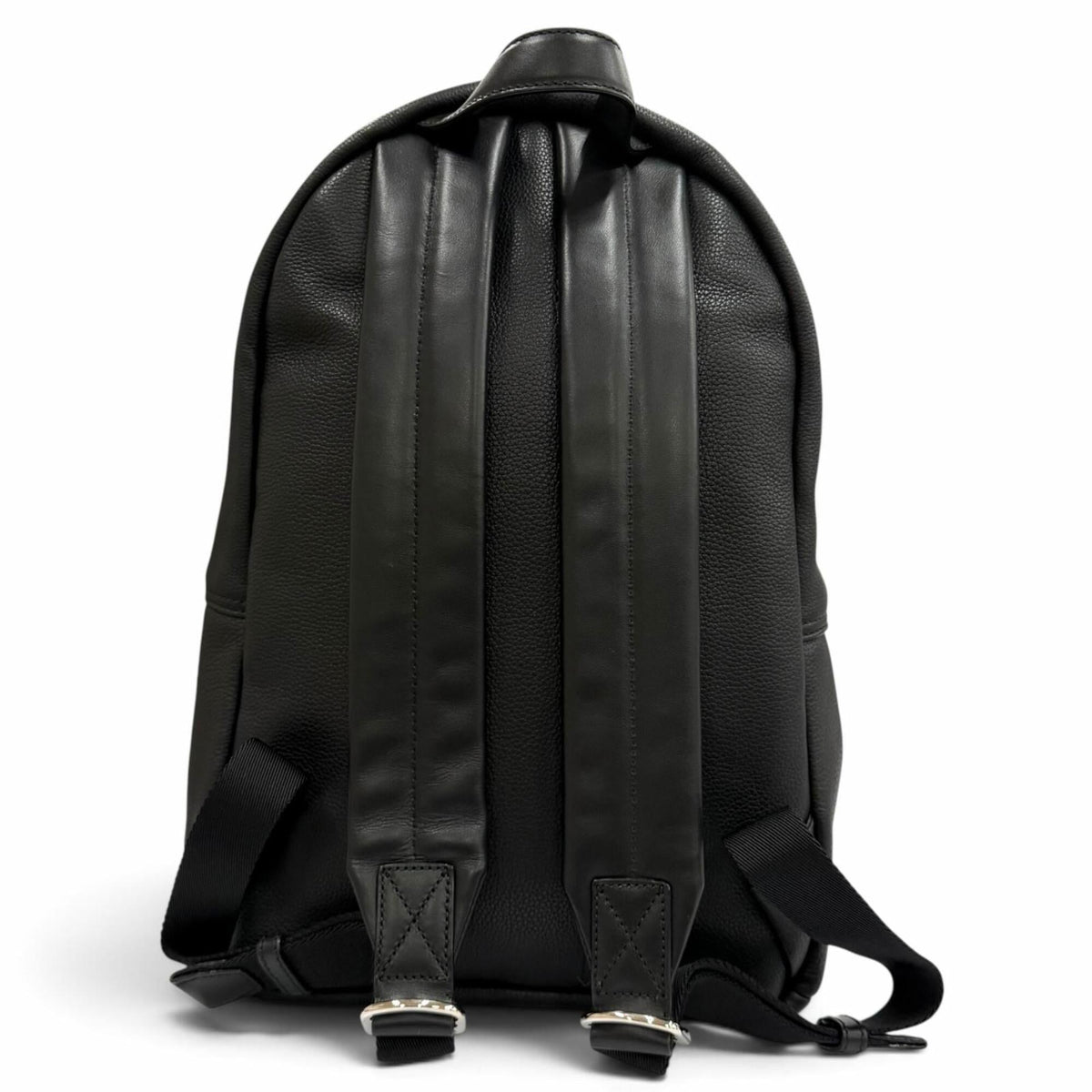 Bally Black Brown Leather Backpack (Pre-Owned)