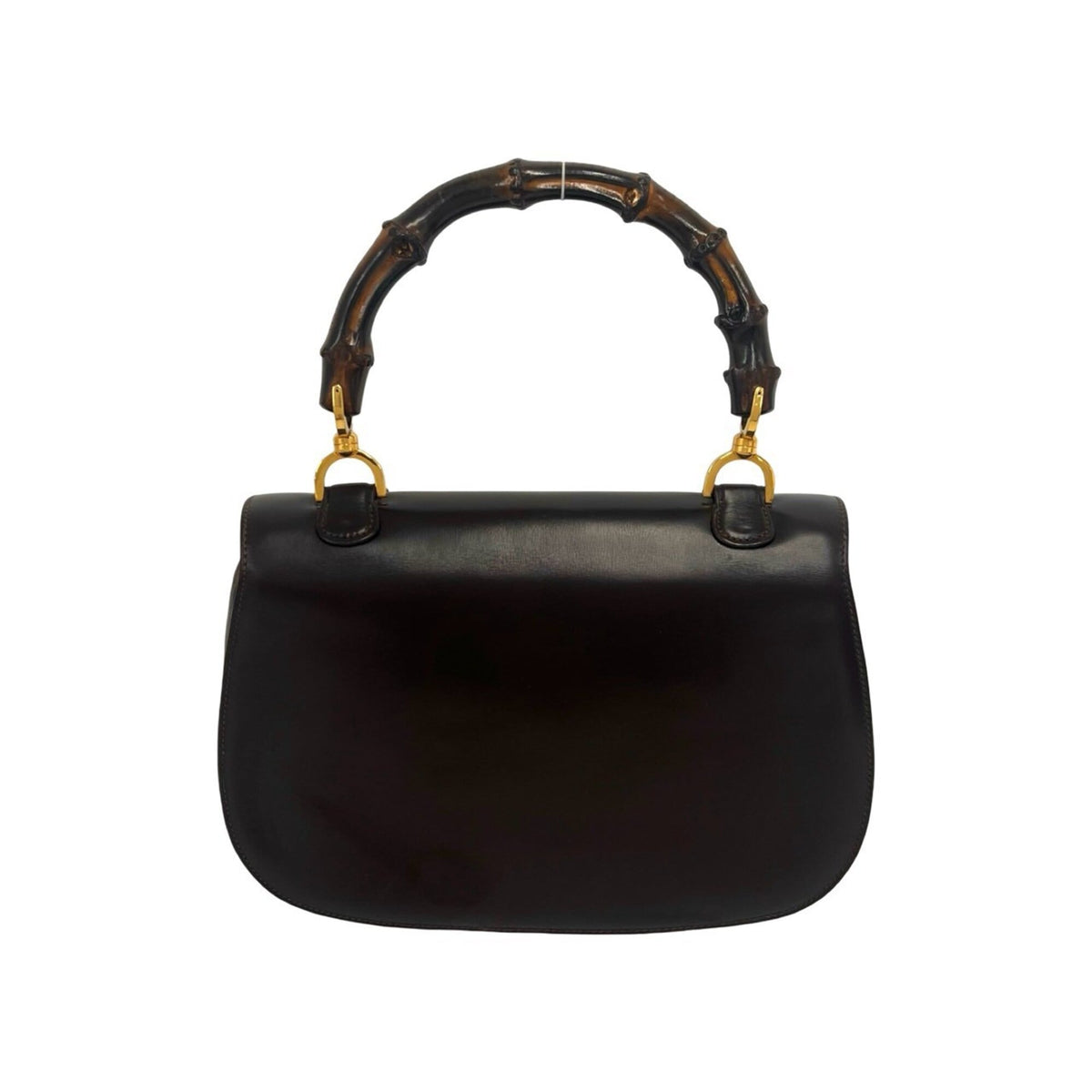 Gucci Brown Leather Handbag Tote Bag (Pre-Owned)