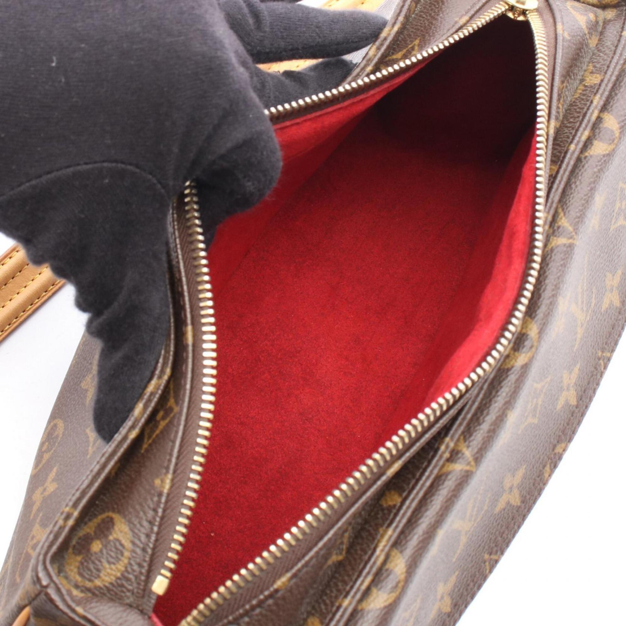 Louis Vuitton Brown Coated Canvas Monogram Handbag Shoulder Bag (Pre-Owned)