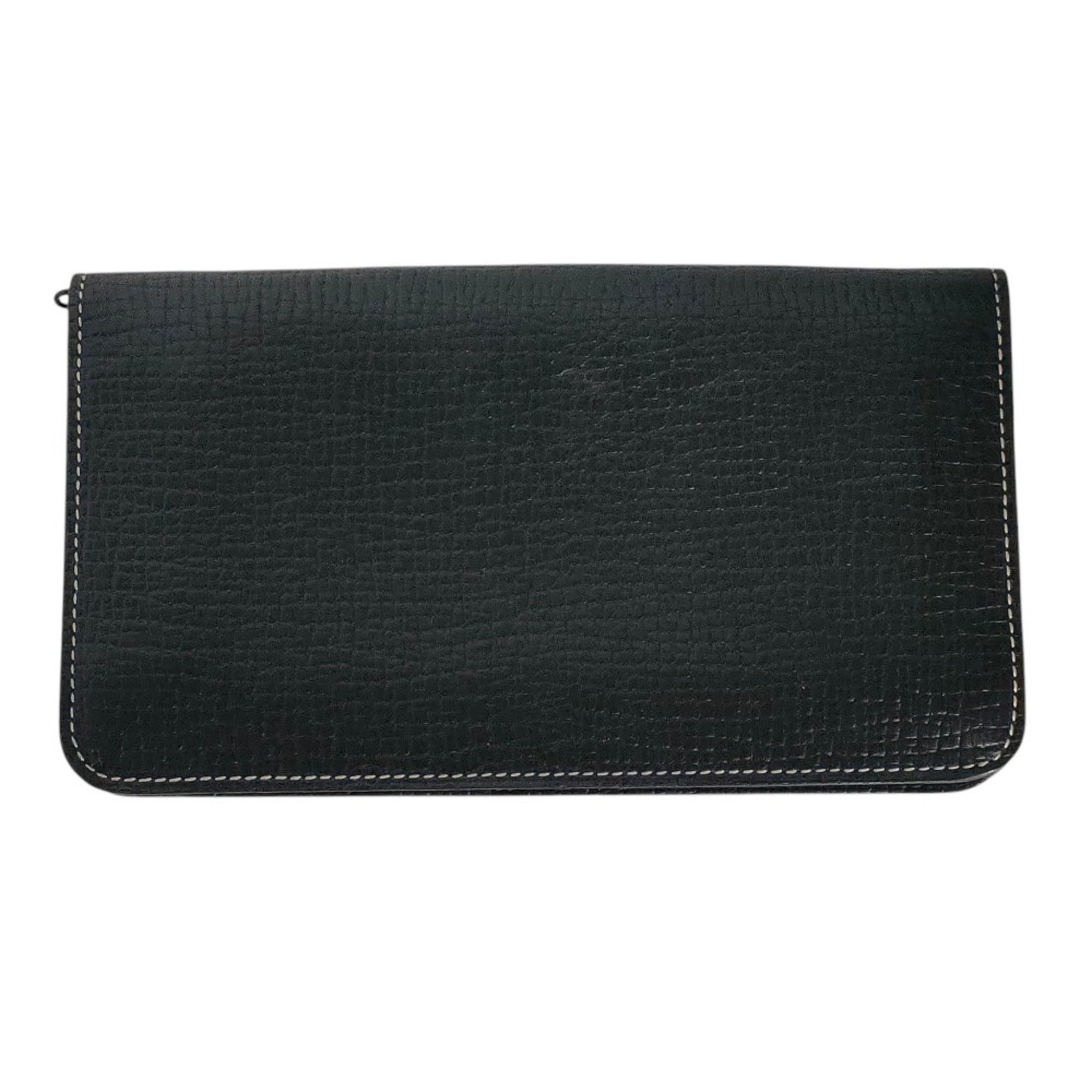 Loewe Black Leather Long Wallet (Bi-Fold) (Pre-Owned)
