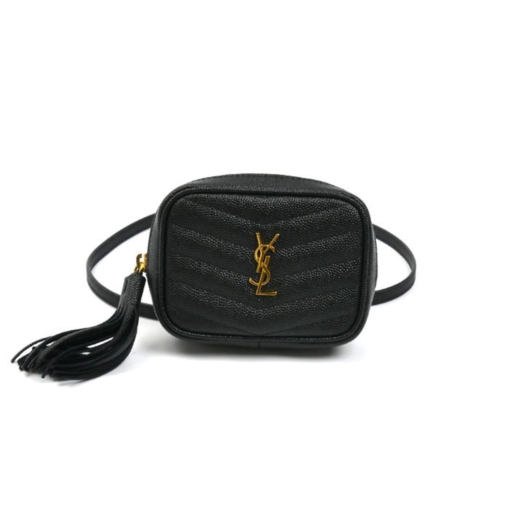 Saint Laurent Black Leather Shoulder Bag (Pre-Owned)
