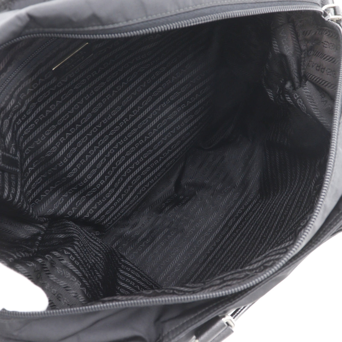 Prada Black Nylon Boston Bag Tote Bag (Pre-Owned)
