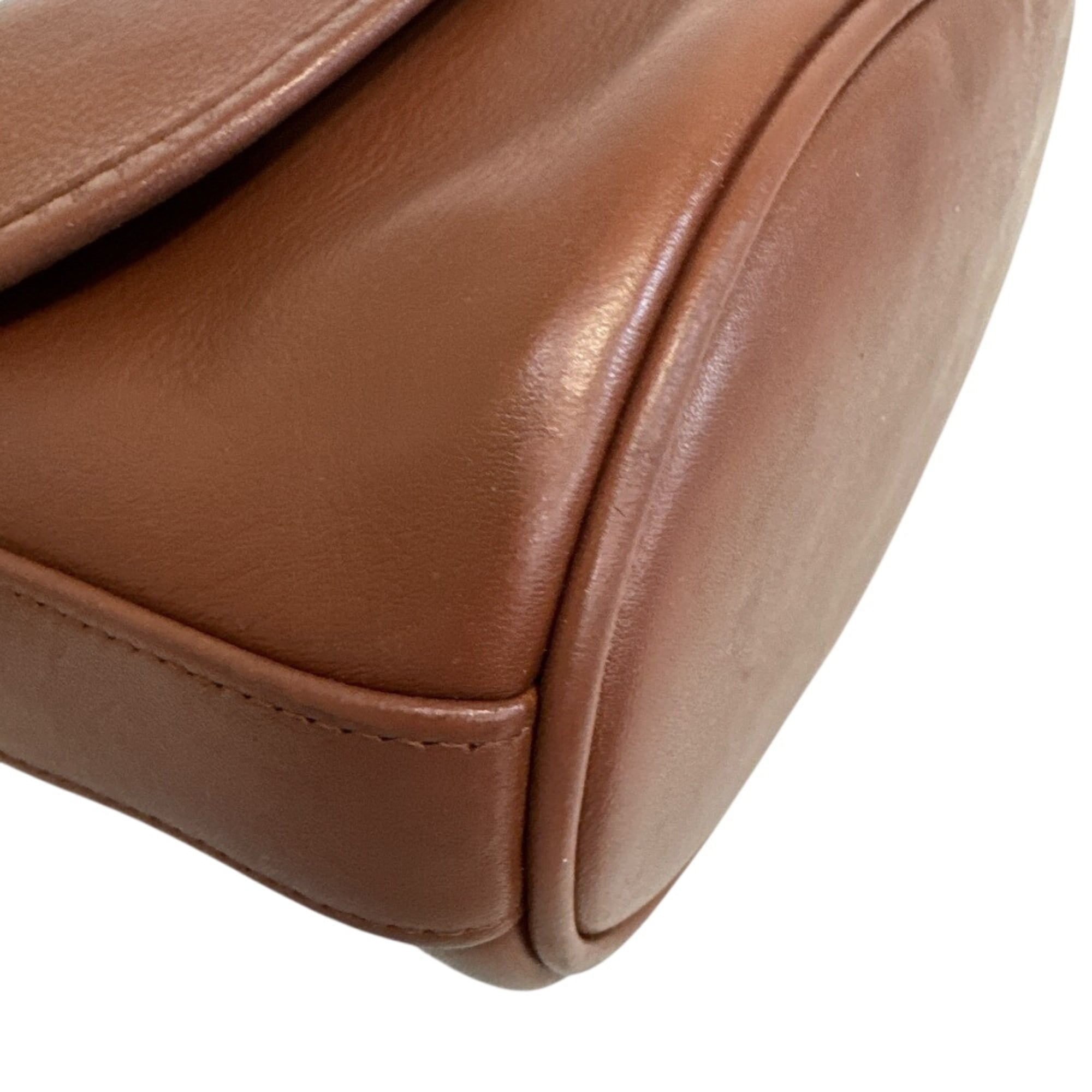 Coach Brown Leather Shoulder Bag (Pre-Owned)