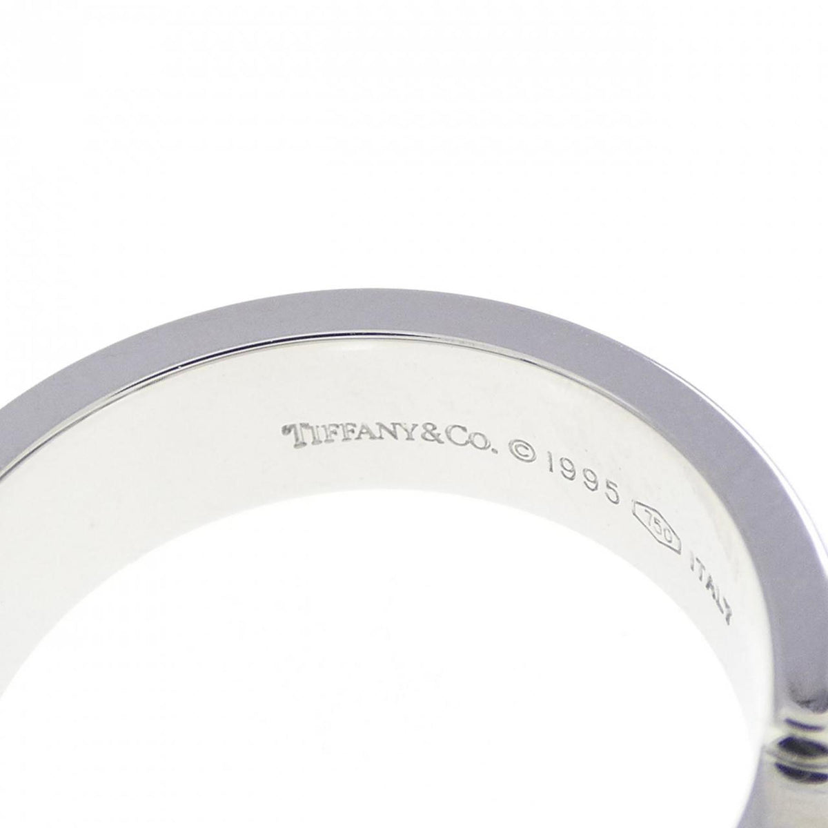 Tiffany White Gold Band Ring (Pre-Owned)