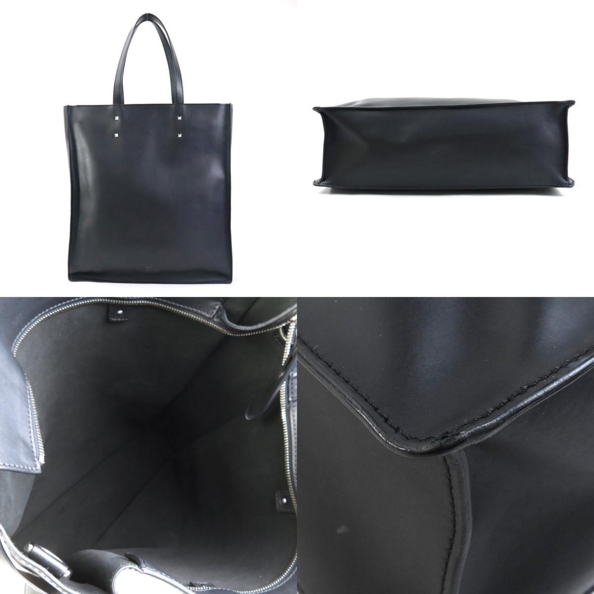 Valentino Garavani Black Leather Handbag Shoulder Bag (Pre-Owned)