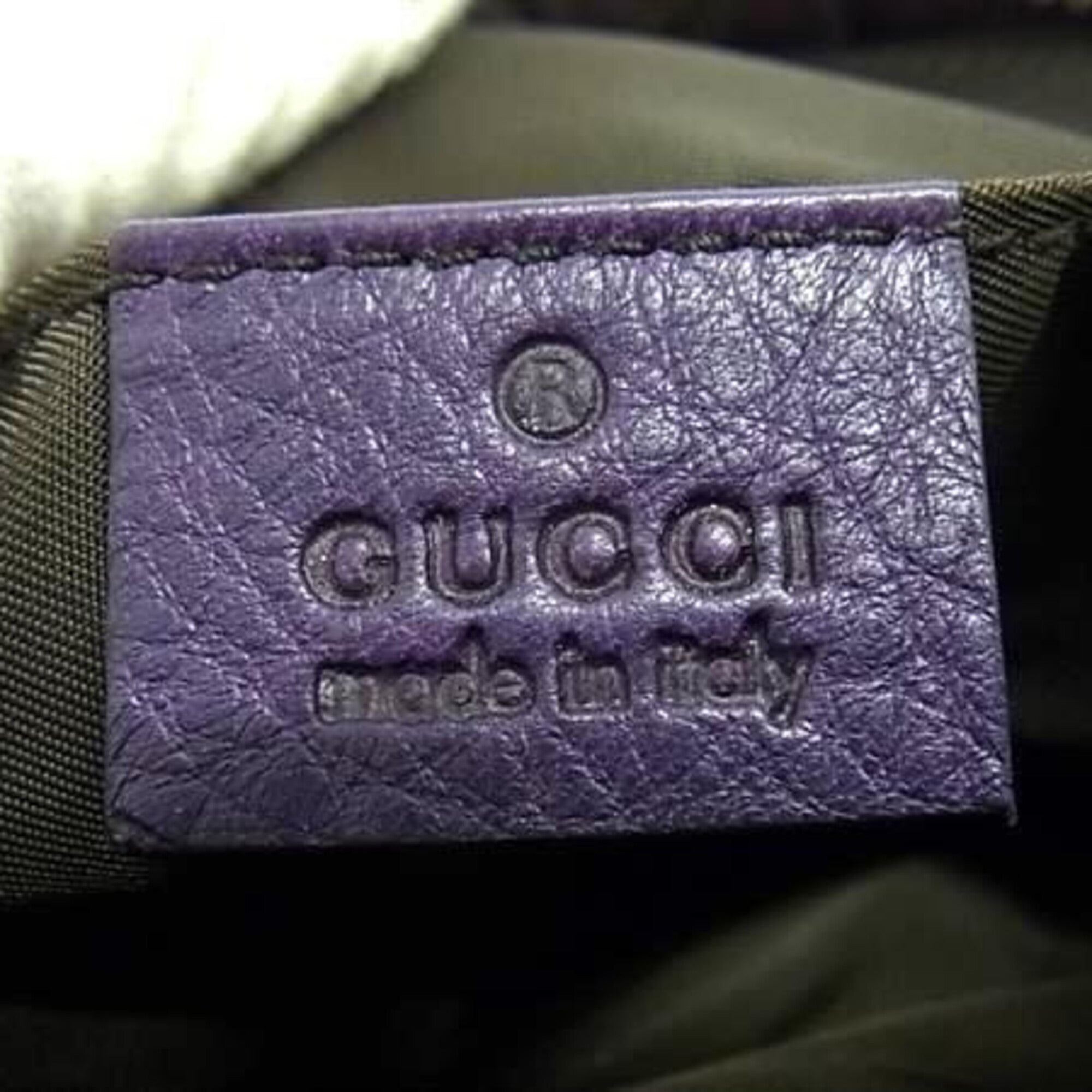 Gucci Purple Leather Pouch (Pre-Owned)