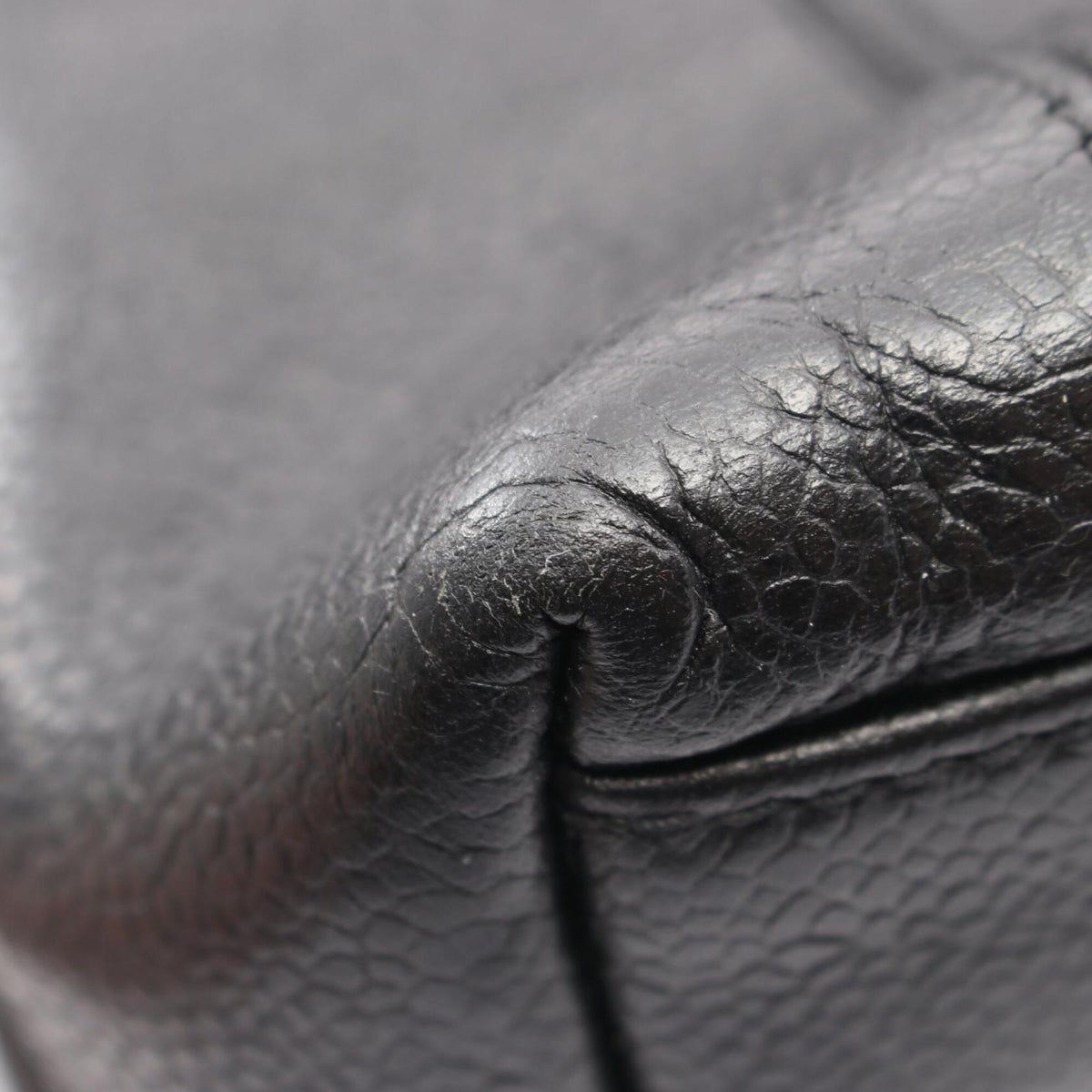 Chanel Black Leather Handbag Tote Bag (Pre-Owned)