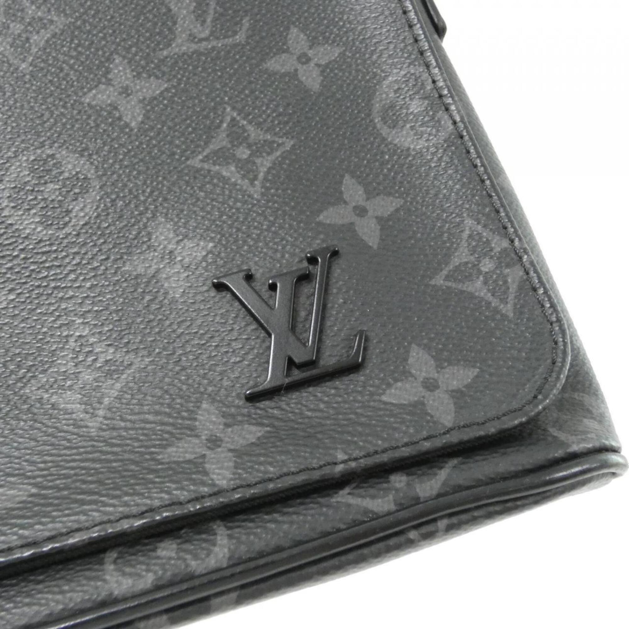Louis Vuitton Black Coated Canvas Shoulder Bag (Pre-Owned)