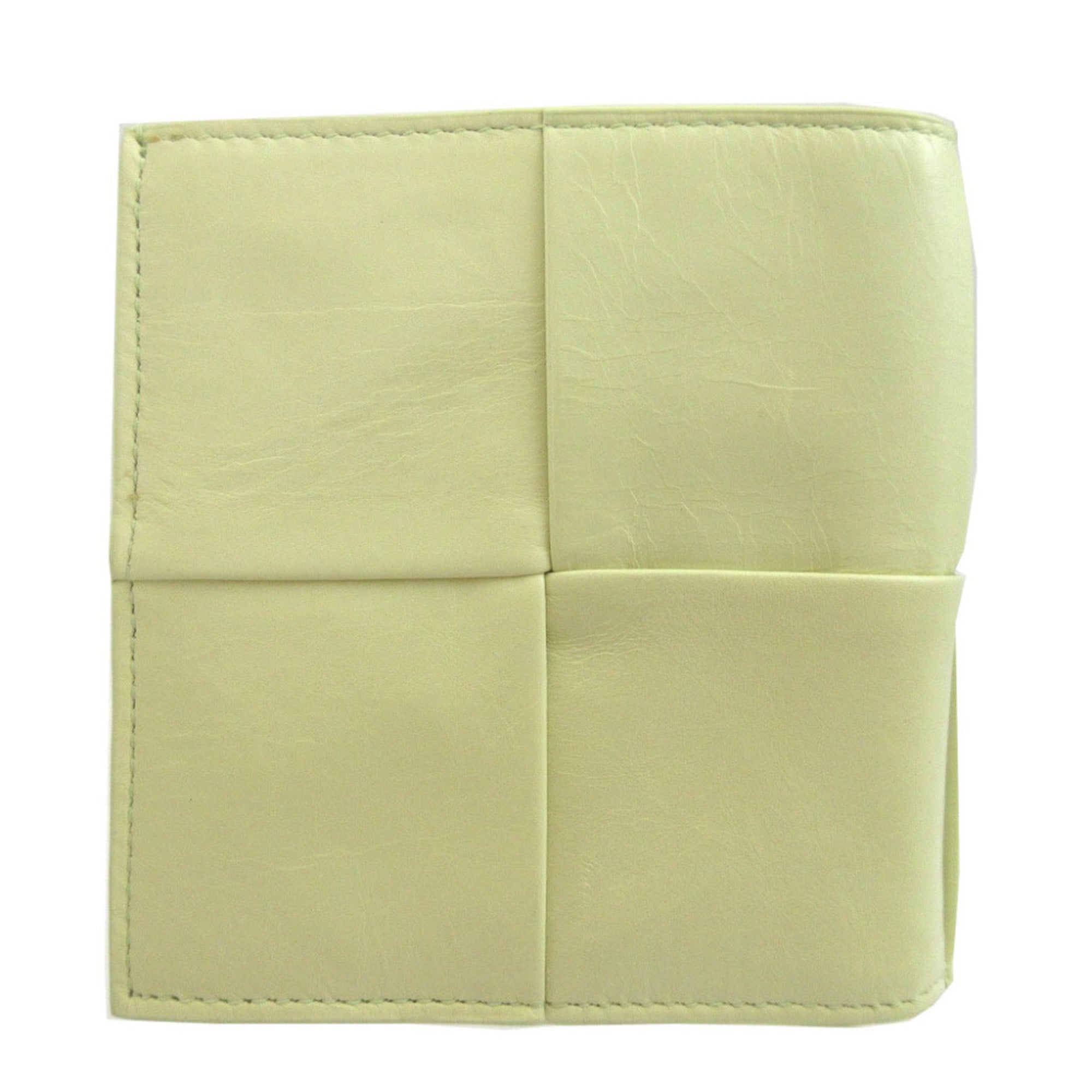 Bottega Veneta Yellow Leather Wallet (Bi-Fold) (Pre-Owned)
