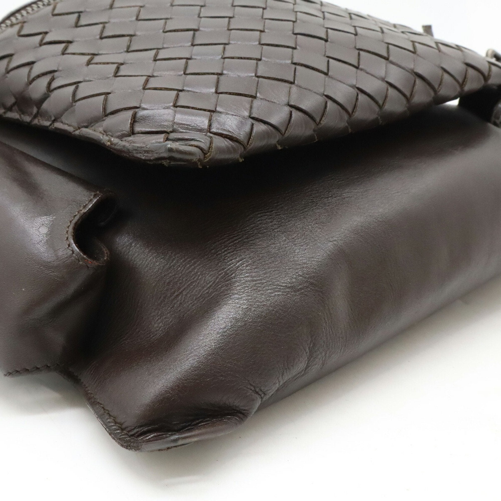 Bottega Veneta Brown Dark Brown Intrecciato Fanny Pack (Pre-Owned)