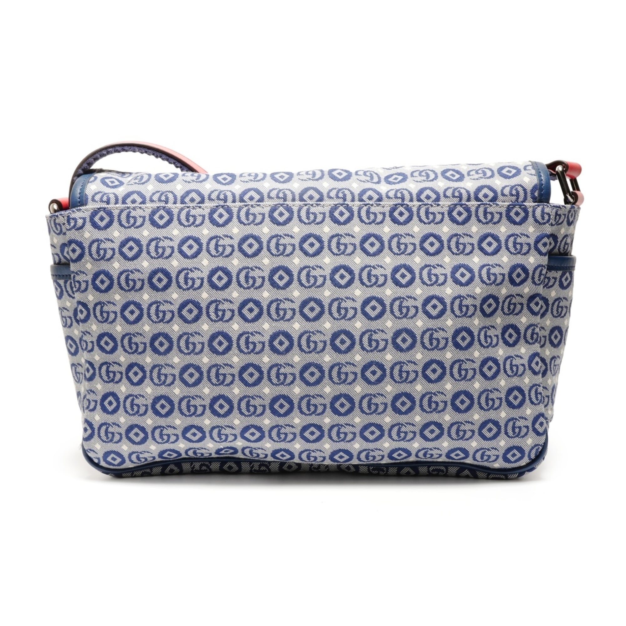 Gucci Blue Messenger Bag Shoulder Bag (Pre-Owned)