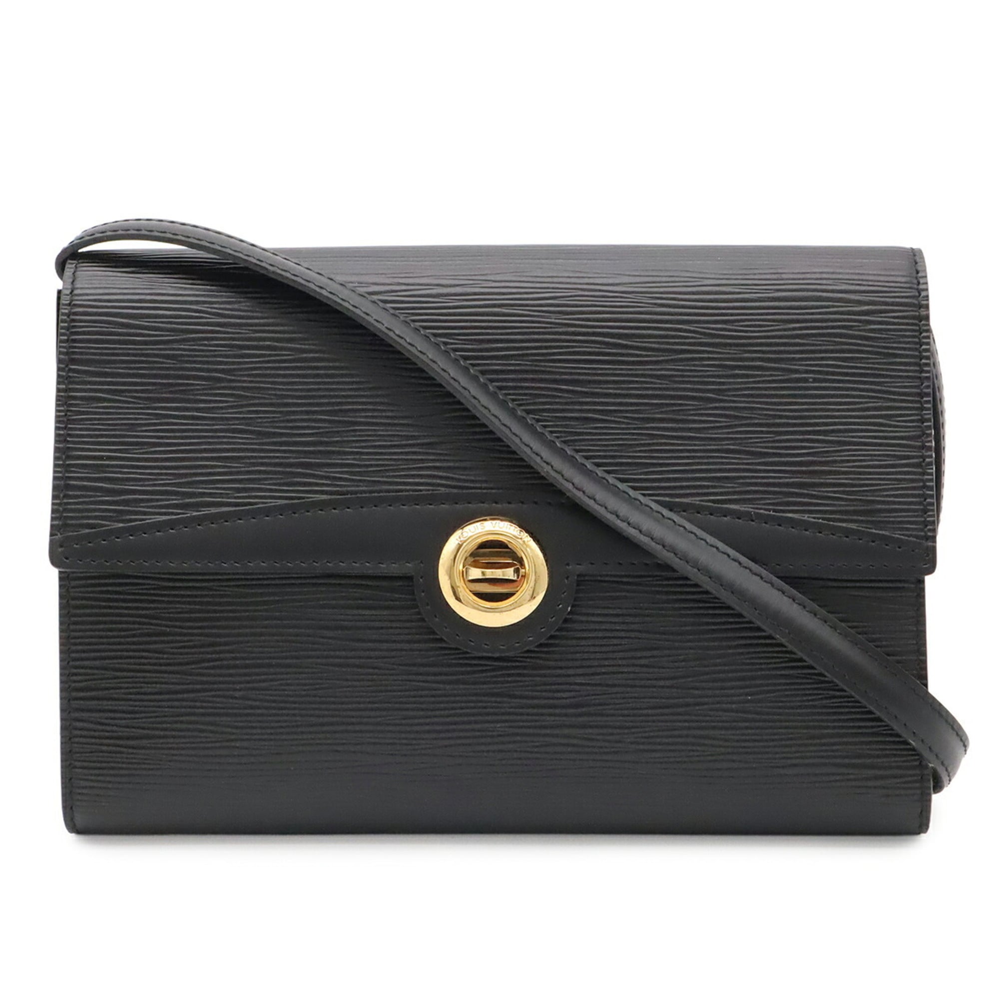 Louis Vuitton Epi Black Noir Epi Leather Clutch Bag Shoulder Bag (Pre-Owned)