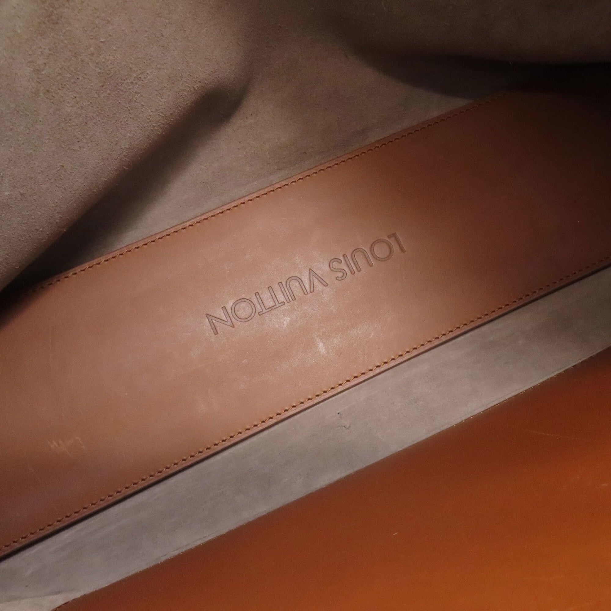Louis Vuitton Brown Leather Tote Bag (Pre-Owned)