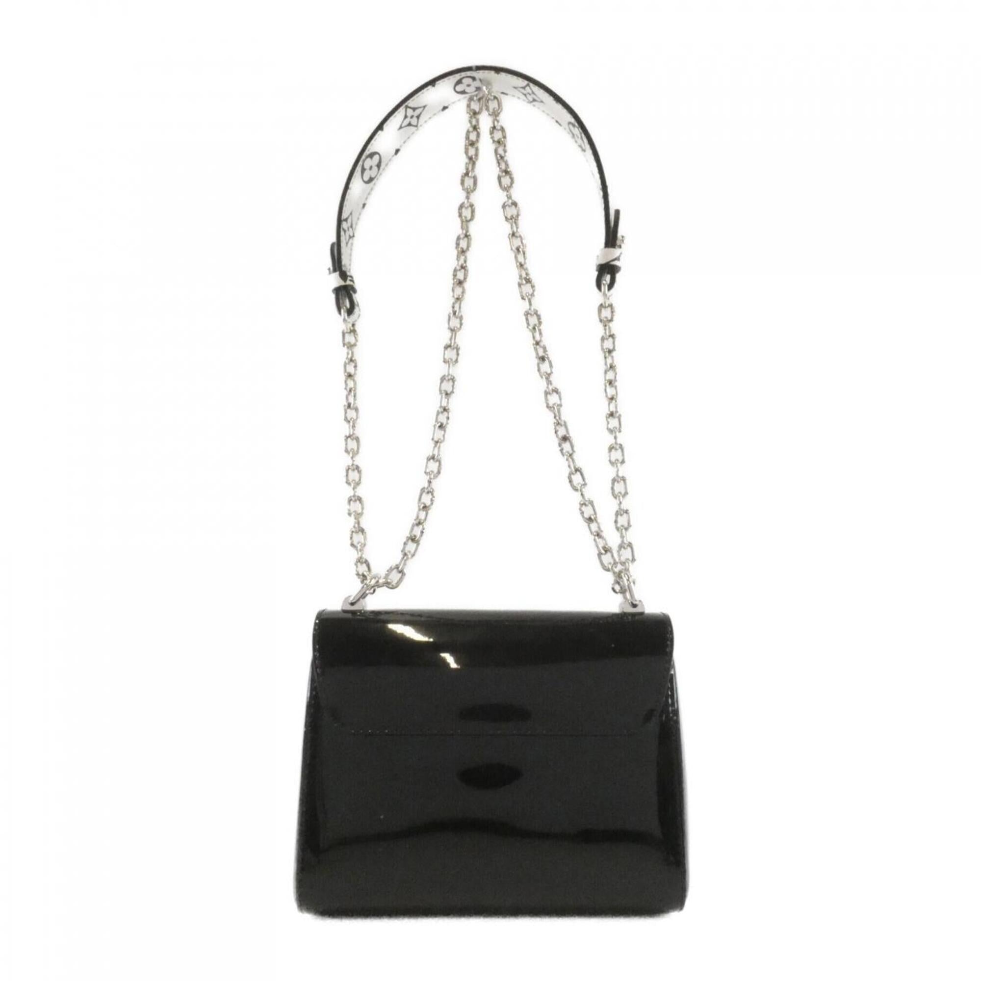 Louis Vuitton Black Leather Shoulder Bag (Pre-Owned)