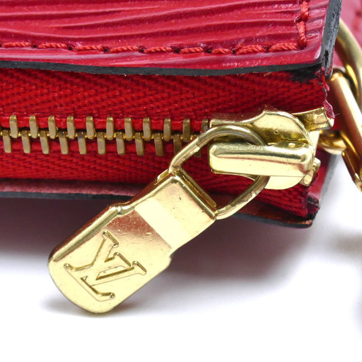 Louis Vuitton Red Color Epi Leather Pouch (Pre-Owned)