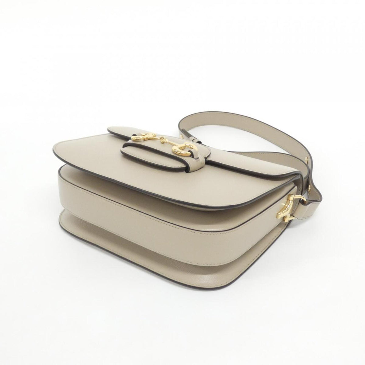 Gucci Beige Leather Shoulder Bag (Pre-Owned)
