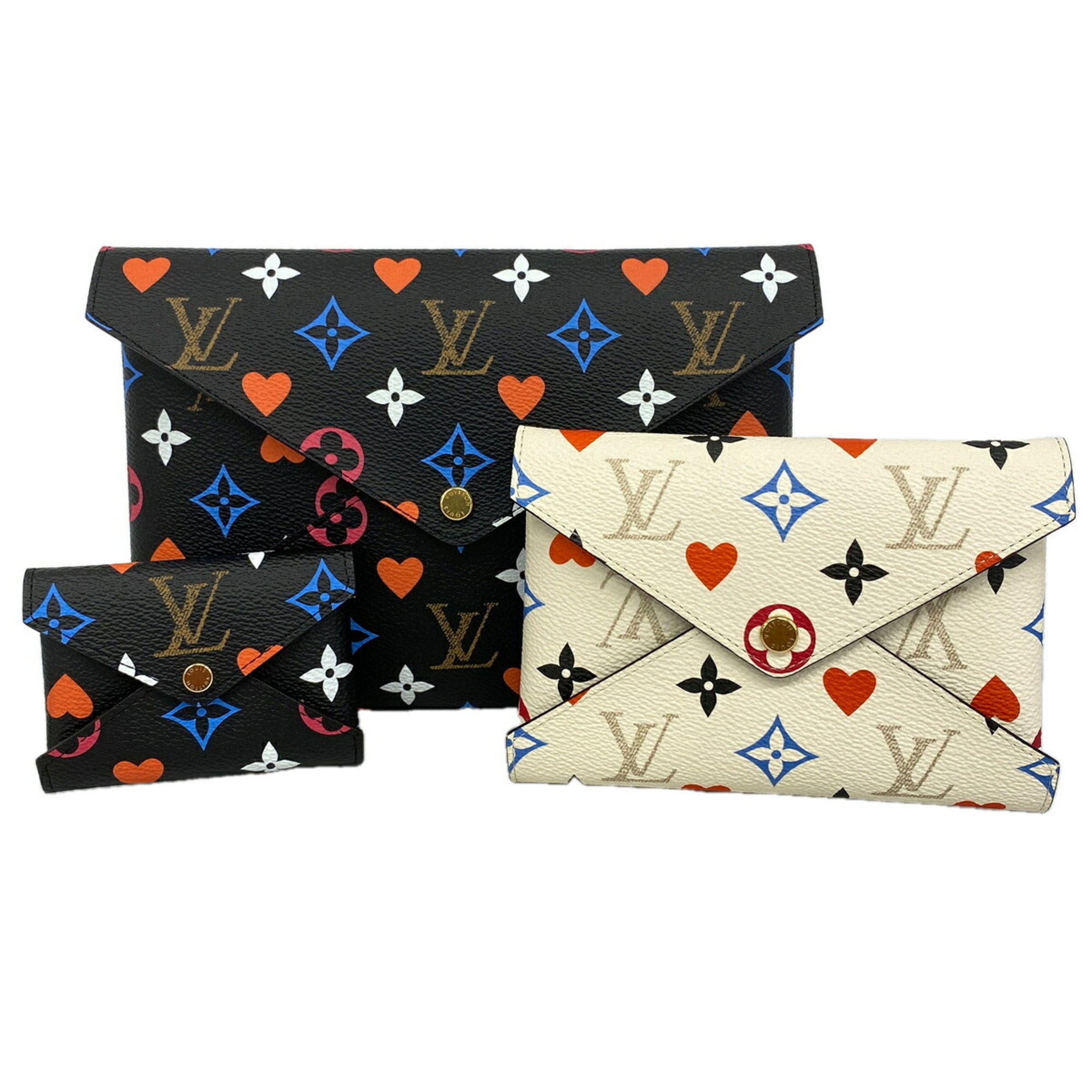 Louis Vuitton Black White Pouch (Pre-Owned)