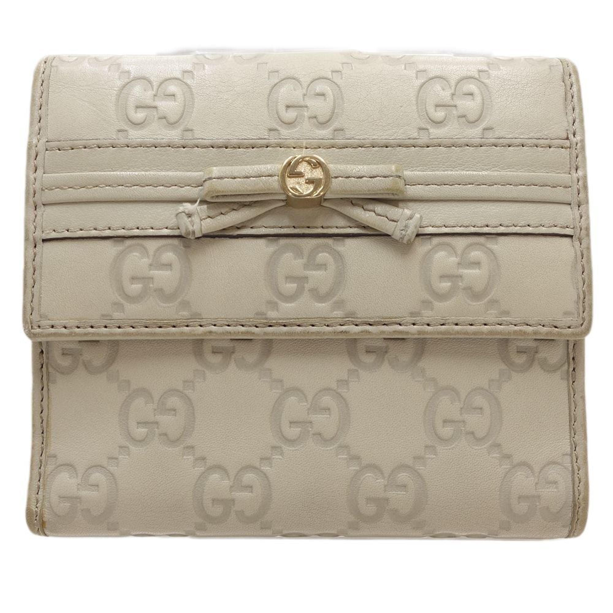 Gucci Ivory Leather Wallet (Bi-Fold) (Pre-Owned)