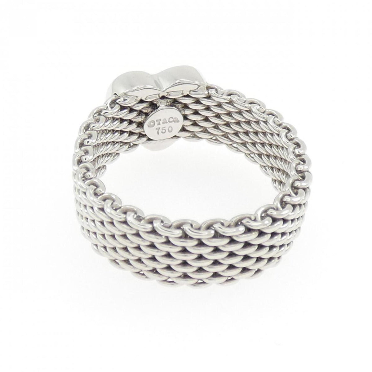 Tiffany White Gold (18K) Band Ring (Pre-Owned)