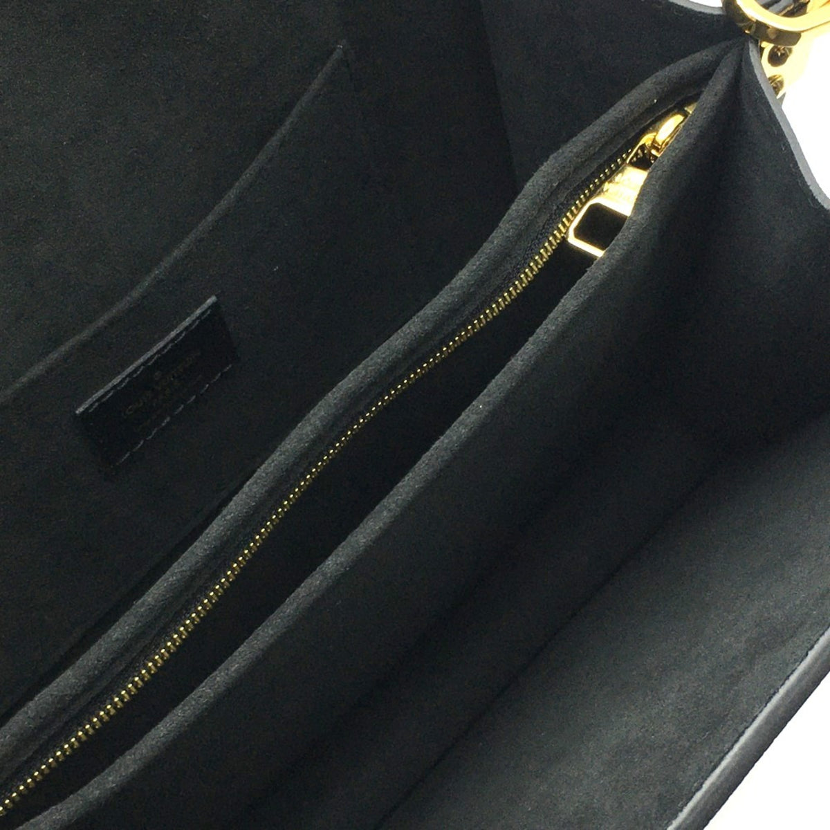 Louis Vuitton Black Noir Leather Shoulder Bag (Pre-Owned)