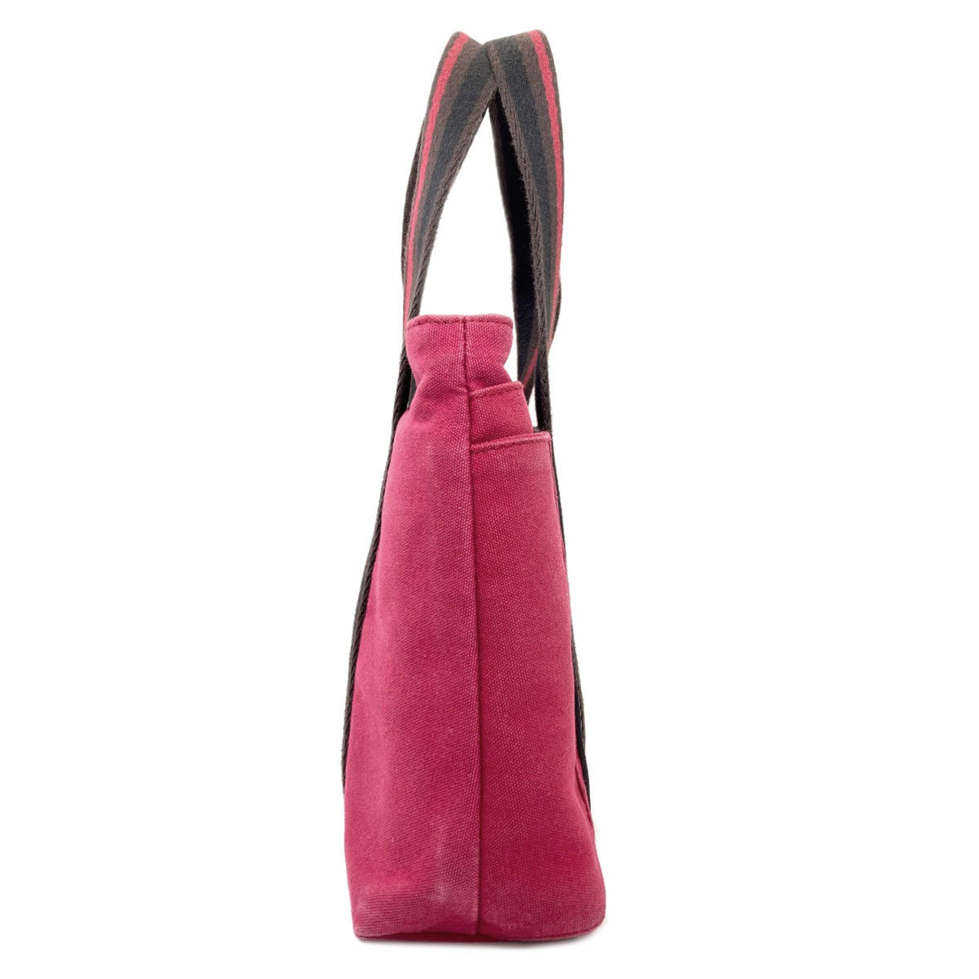 Hermes Pink Canvas Handbag (Pre-Owned)