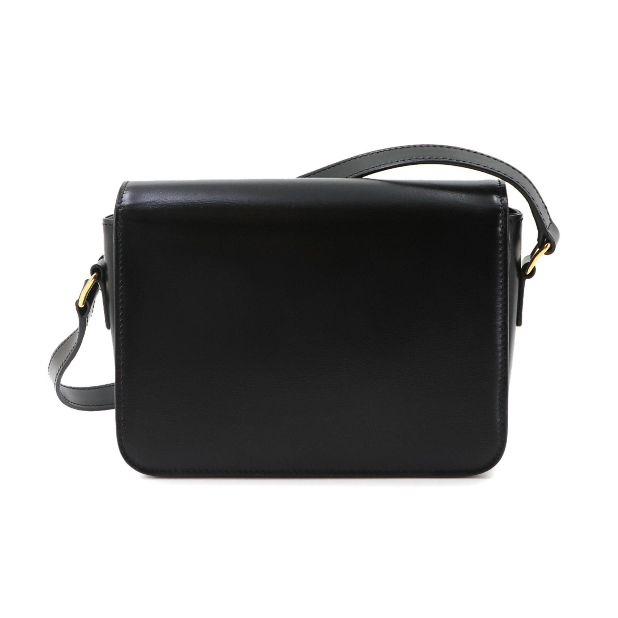 Celine Black Leather Handbag Shoulder Bag (Pre-Owned)