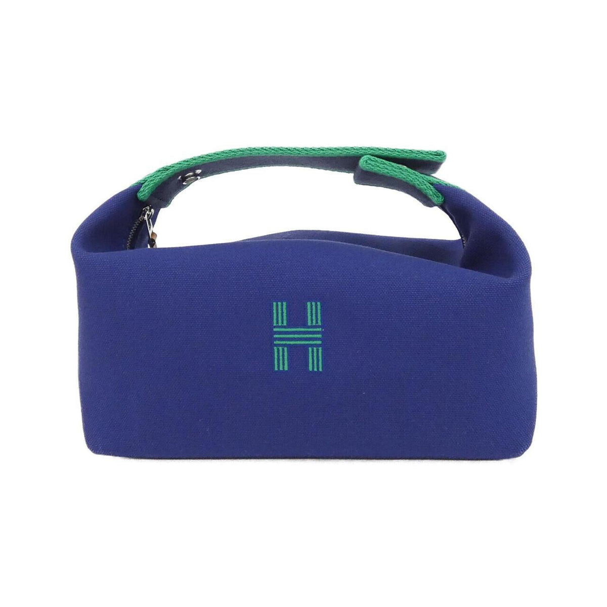 Hermes Blue Canvas Handbag Pouch (Pre-Owned)