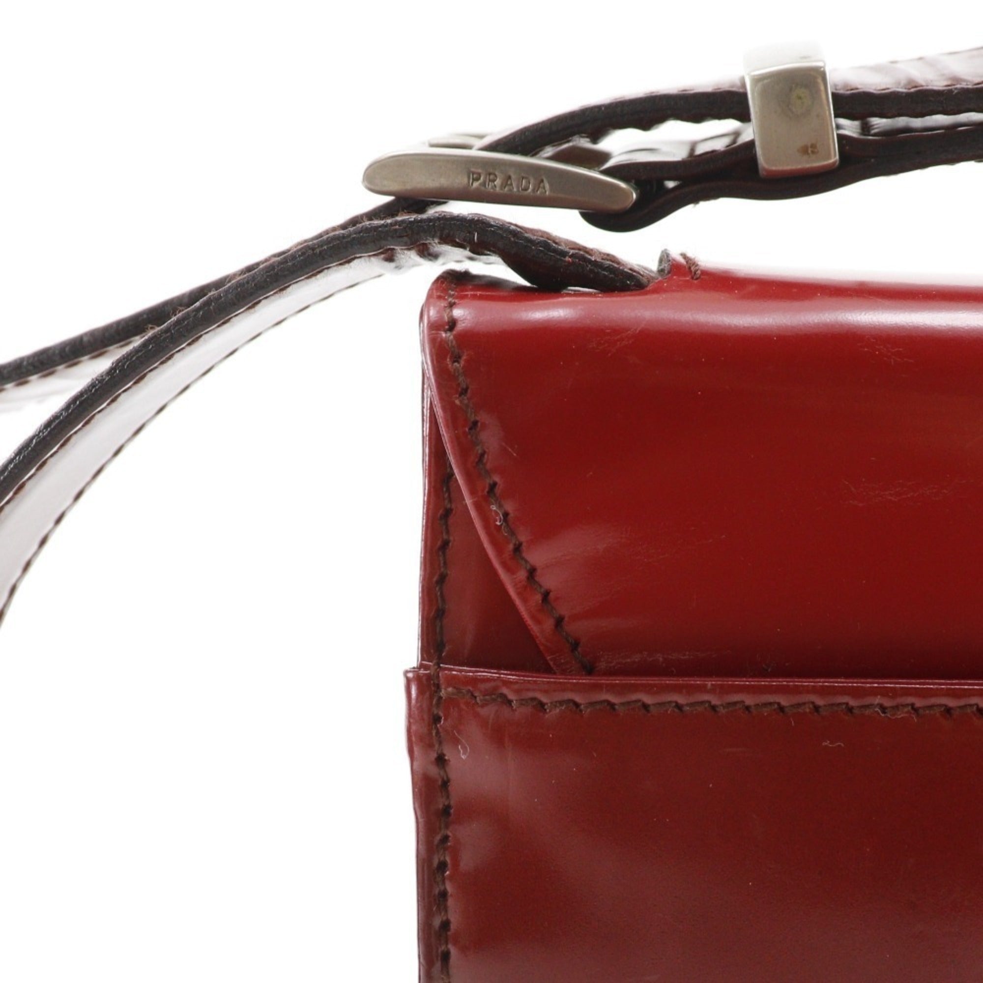 Prada Red Color Shoulder Bag (Pre-Owned)