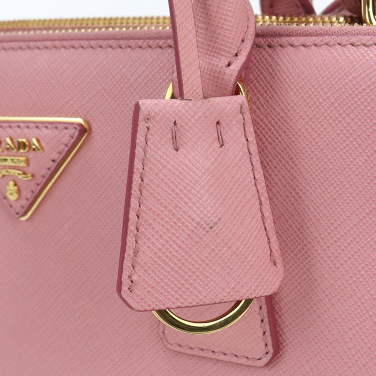 Prada Pink Leather Tote Bag (Pre-Owned)