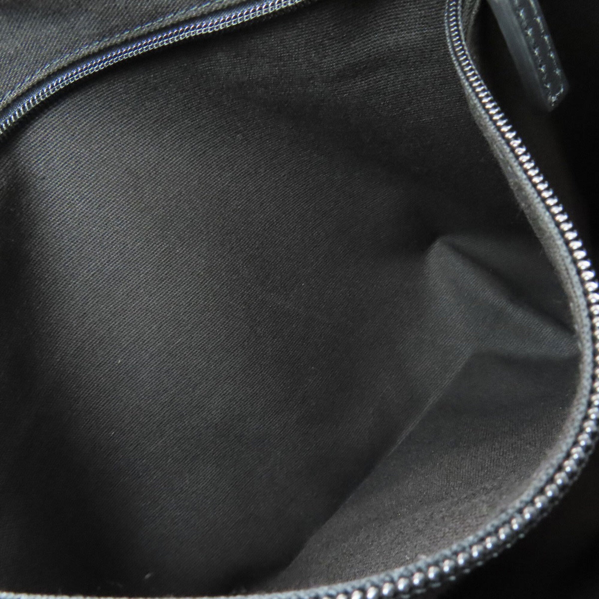 Salvatore Ferragamo Black Gray Coated Canvas Tote Bag (Pre-Owned)