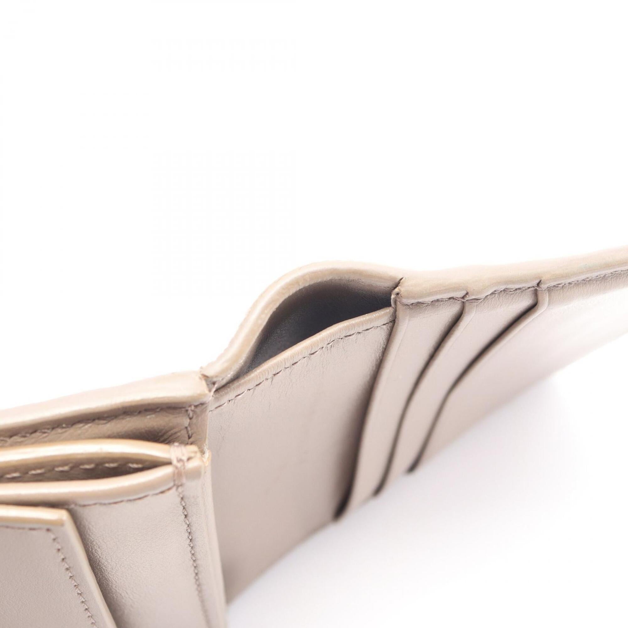 Celine Beige Leather Wallet (Tri-Fold) (Pre-Owned)
