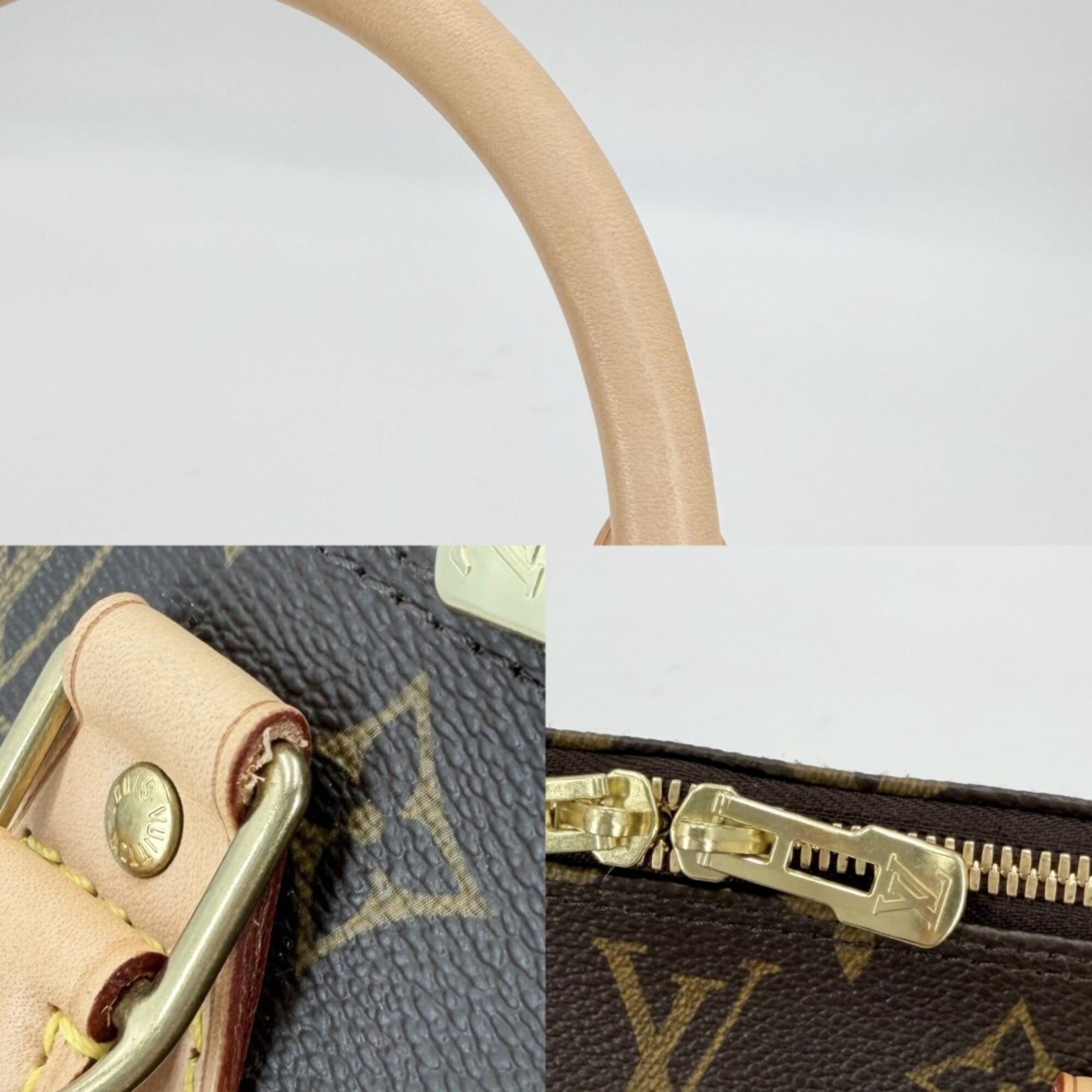 Louis Vuitton Brown Monogram Canvas Handbag (Pre-Owned)