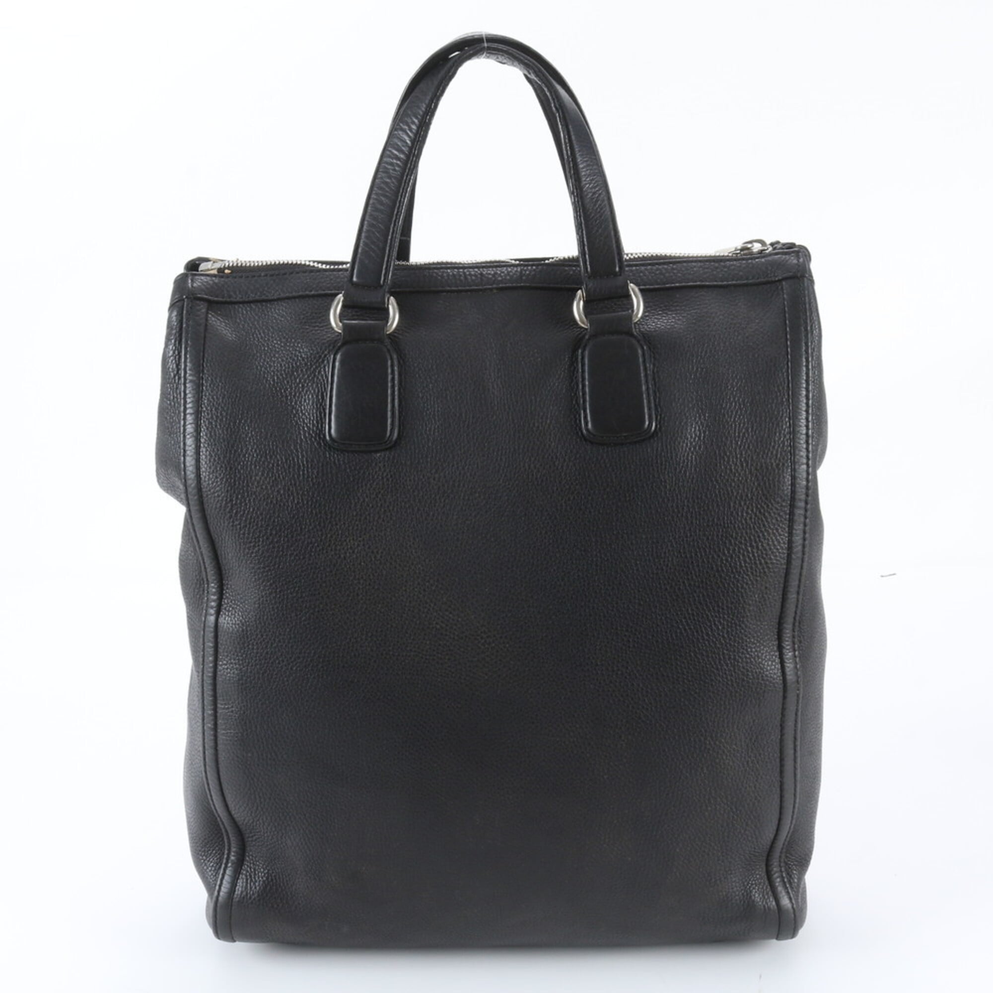 Gucci Black Leather Tote Bag (Pre-Owned)