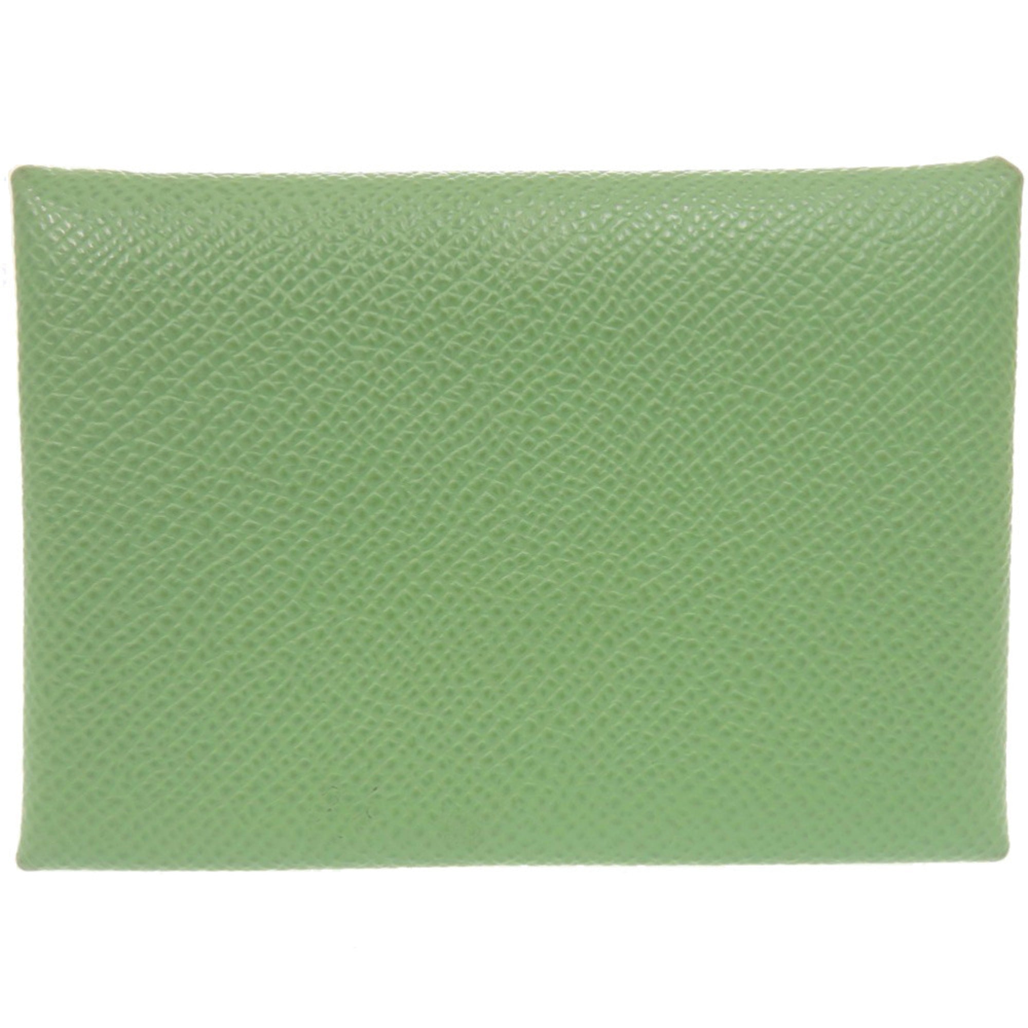 Hermes Green Epsom Leather Coin Purse/Coin Case (Pre-Owned)