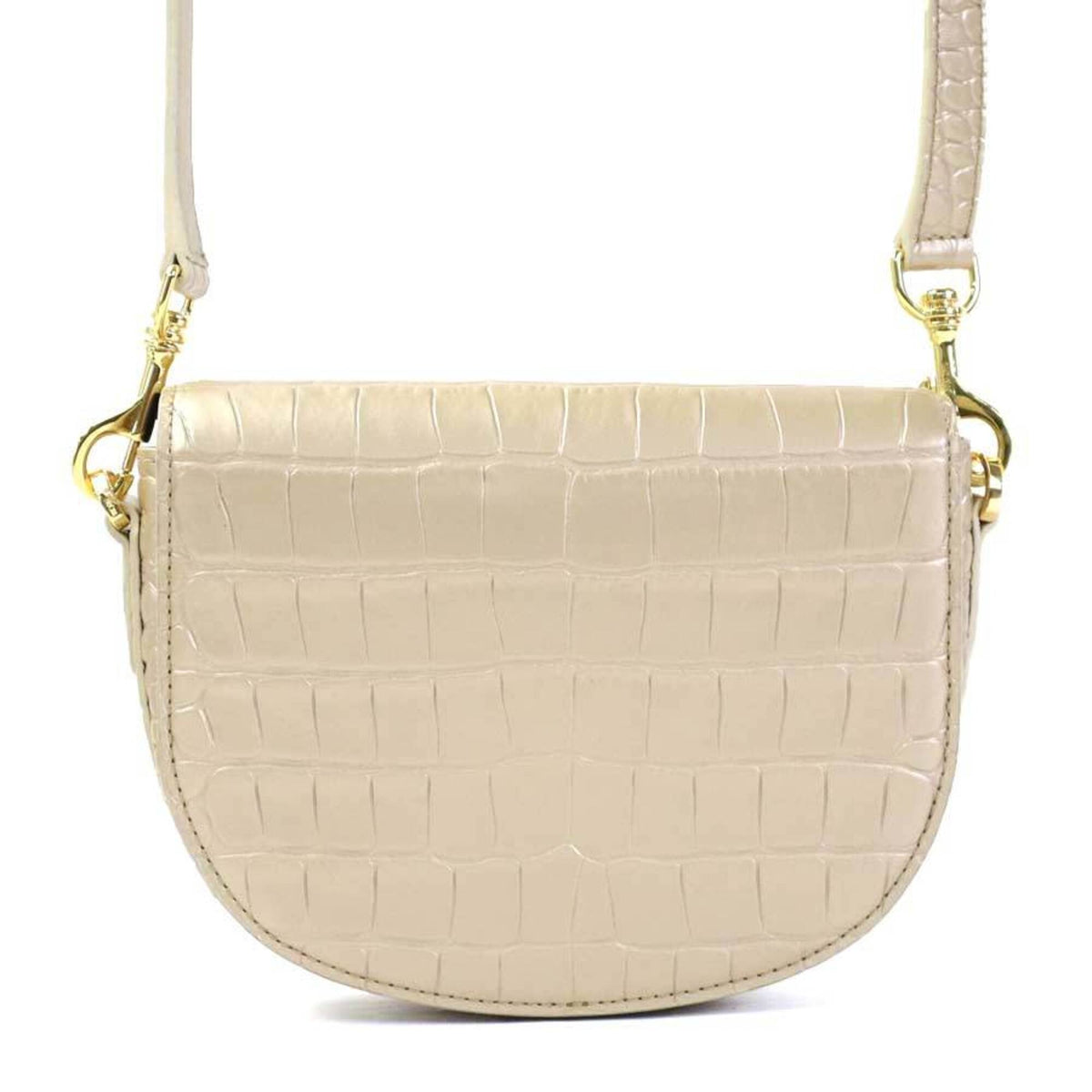 Mcm Gold Leather Shoulder Bag (Pre-Owned)