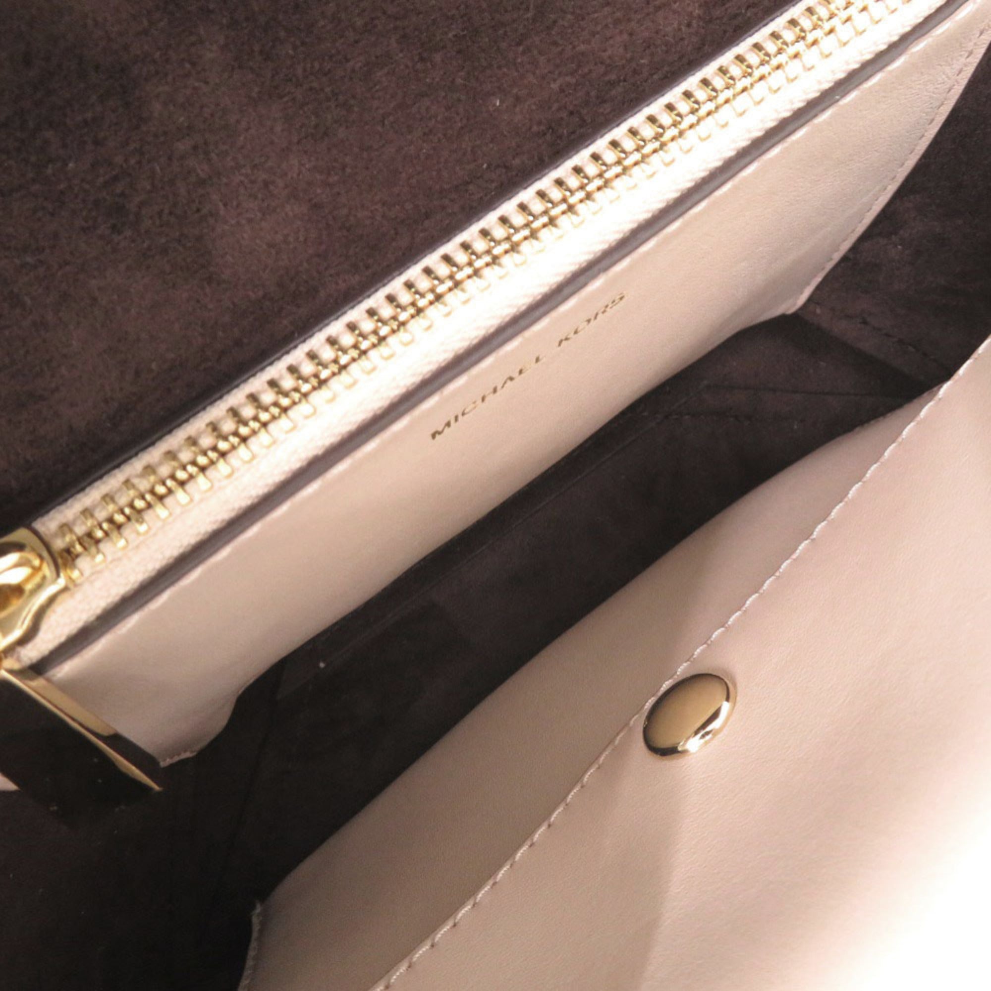 Michael Kors Brown Pink Pvc Shoulder Bag (Pre-Owned)