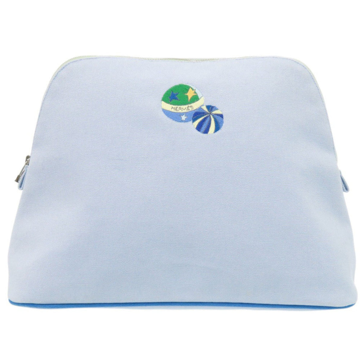 Hermes Light Blue Cotton Pouch (Pre-Owned)