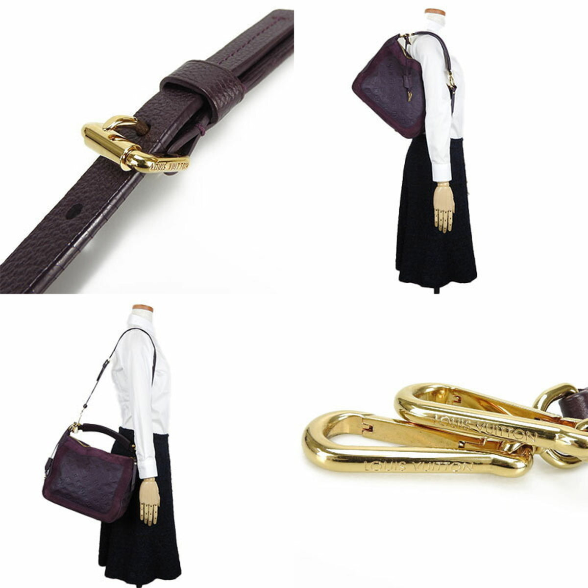 Louis Vuitton Monogram Empreinte Purple Monogram Empreinte Handbag Shoulder Bag (Pre-Owned)