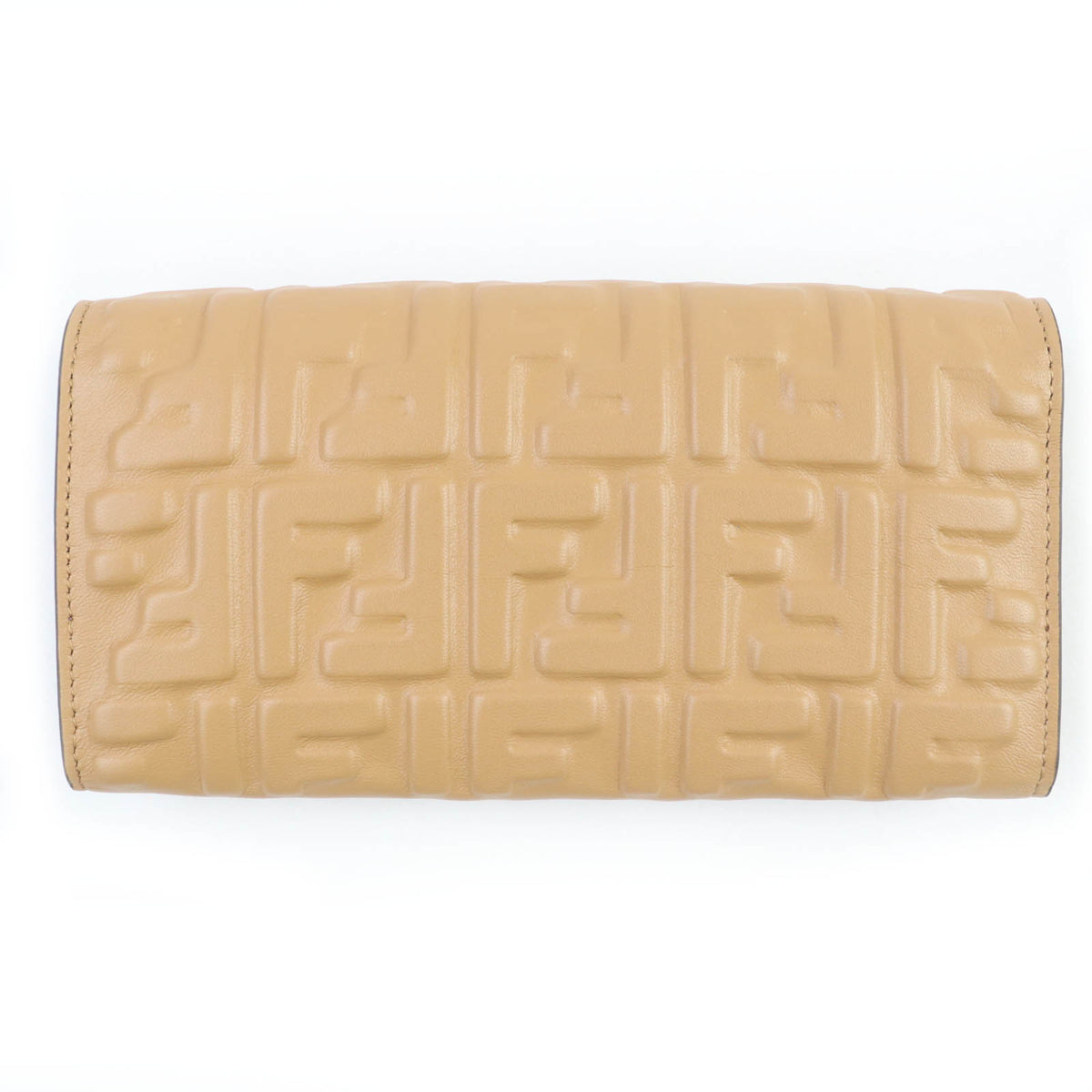 Fendi Brown Leather Long Wallet (Bi-Fold) (Pre-Owned)