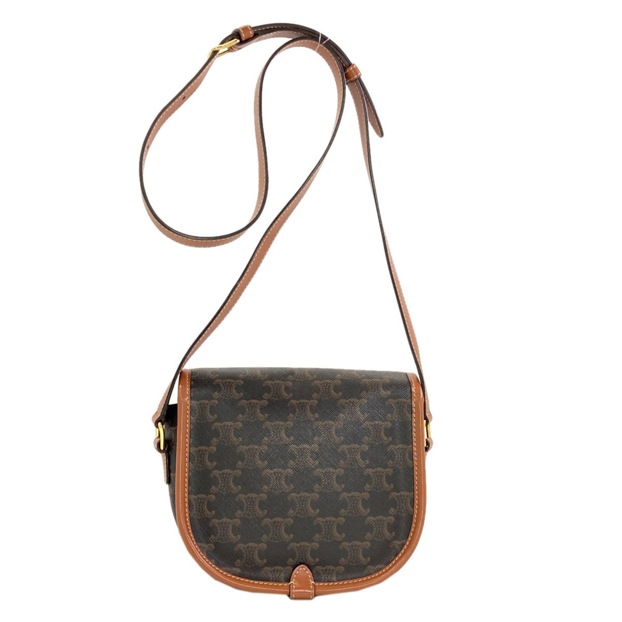 Celine Brown Pvc Shoulder Bag (Pre-Owned)