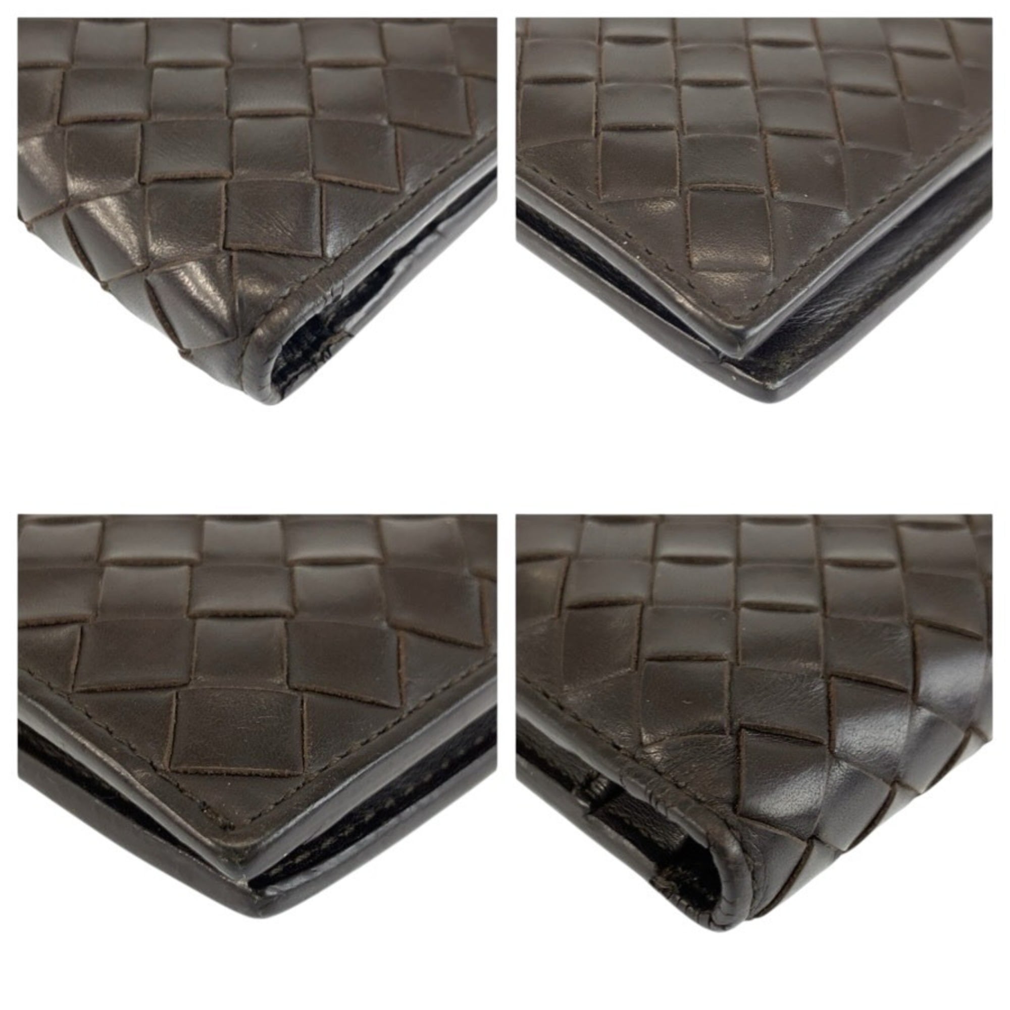 Bottega Veneta Brown Intrecciato Wallet (Bi-Fold) (Pre-Owned)