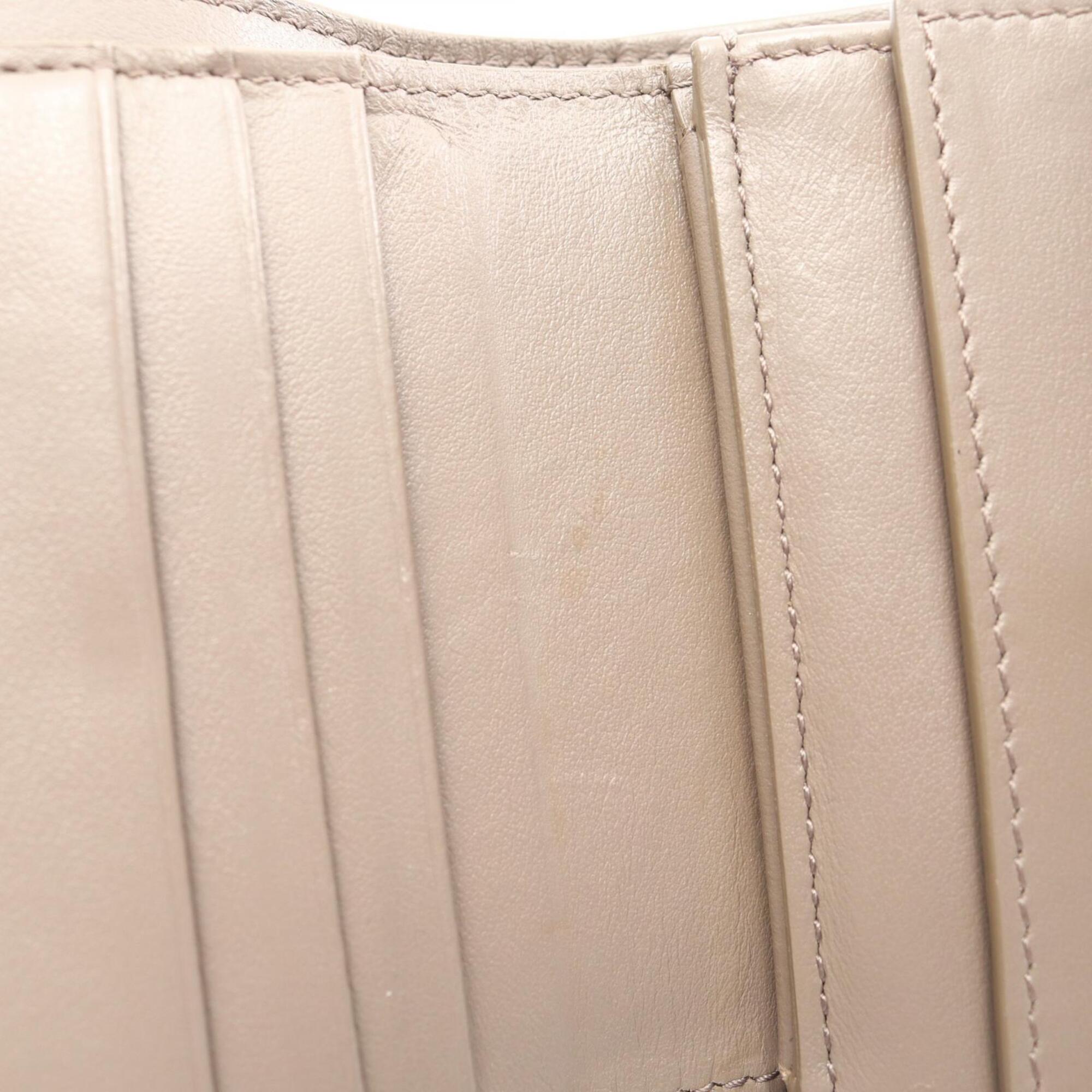 Celine Beige Leather Wallet (Tri-Fold) (Pre-Owned)