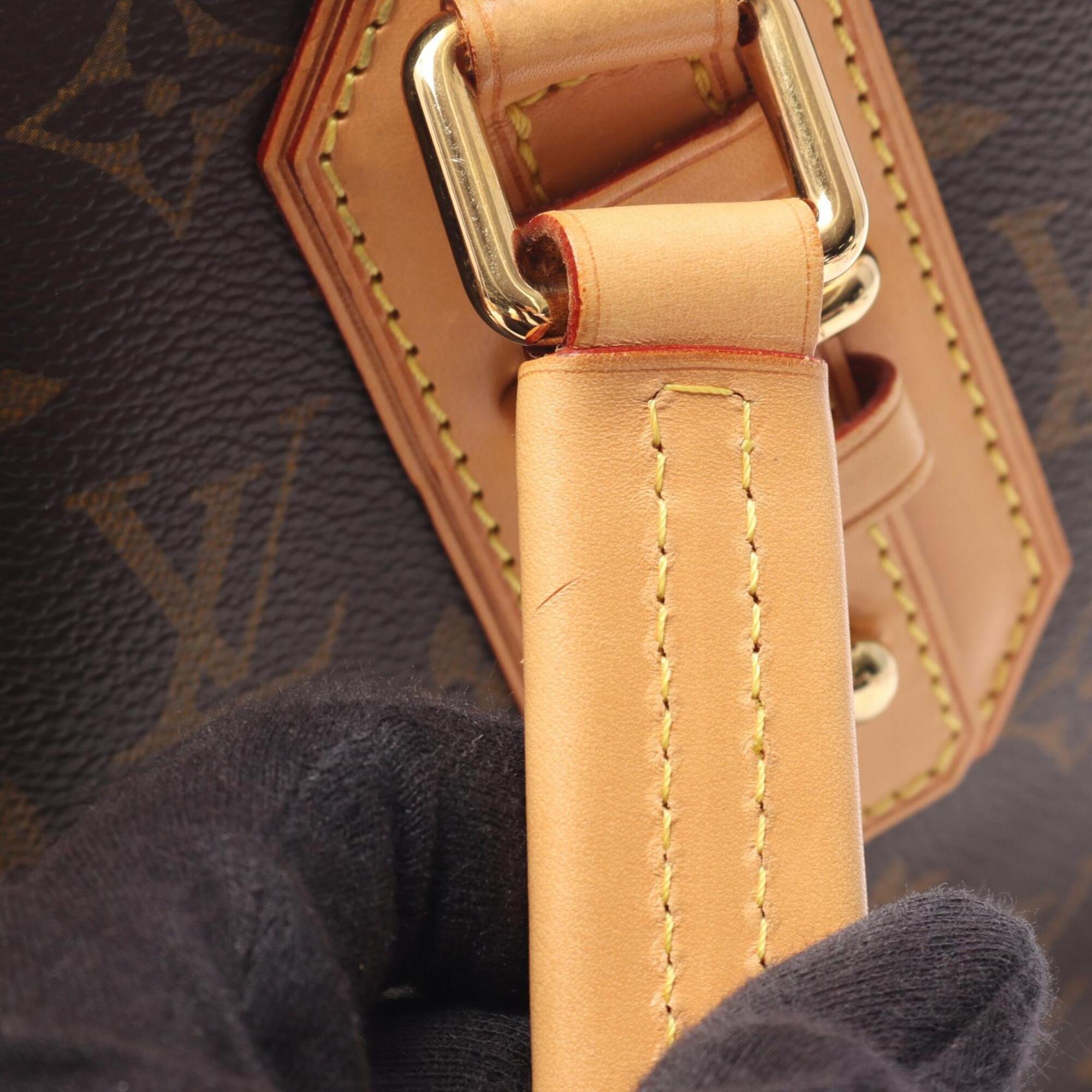 Louis Vuitton Brown Monogram Coated Canvas Leather Handbag (Pre-Owned)