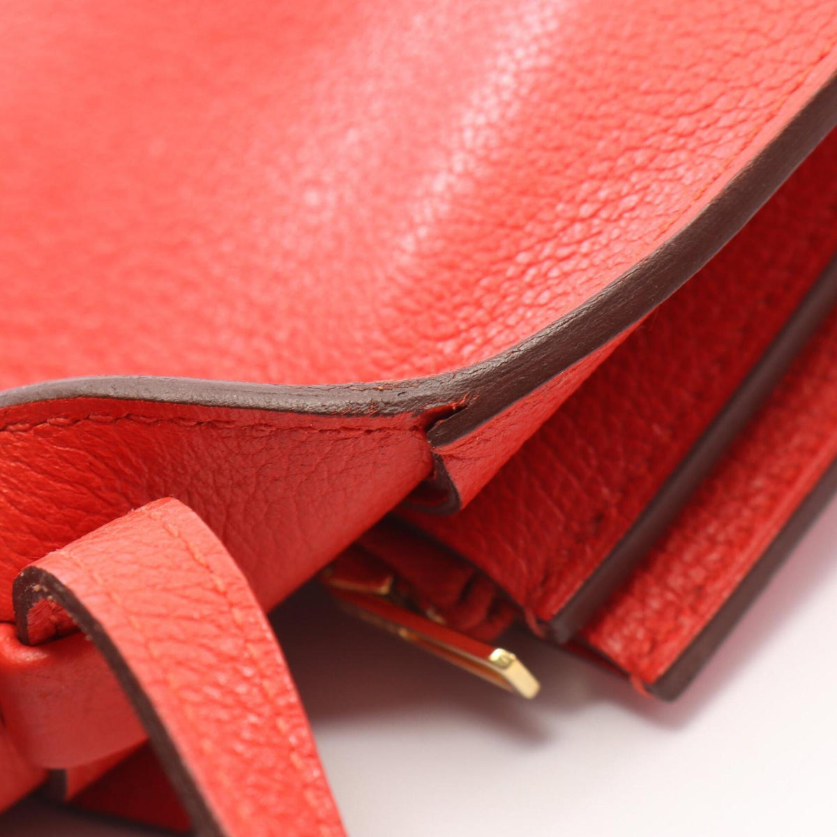 Hermes Red Color Handbag Shoulder Bag (Pre-Owned)