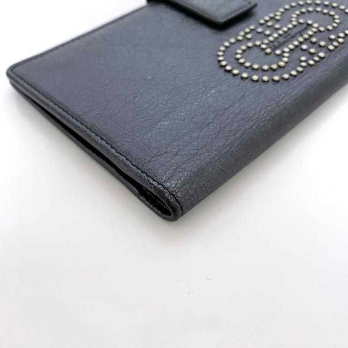 Salvatore Ferragamo Vara Silver Leather Long Wallet (Bi-Fold) (Pre-Owned)