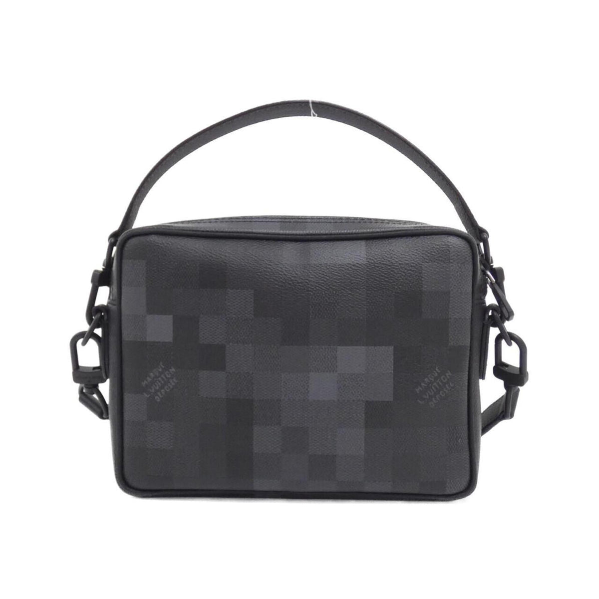 Louis Vuitton Black Coated Canvas Shoulder Bag (Pre-Owned)